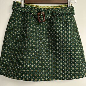 URBAN OUTFITTERS Elegant Green Patterned Skirt